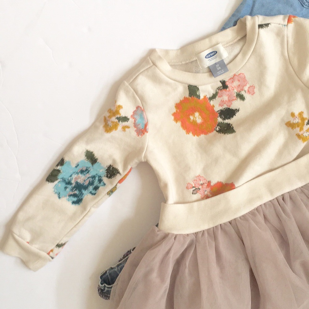 ❌ SOLD | Toddler Girl Floral Tutu Dress - Picture 3 of 5